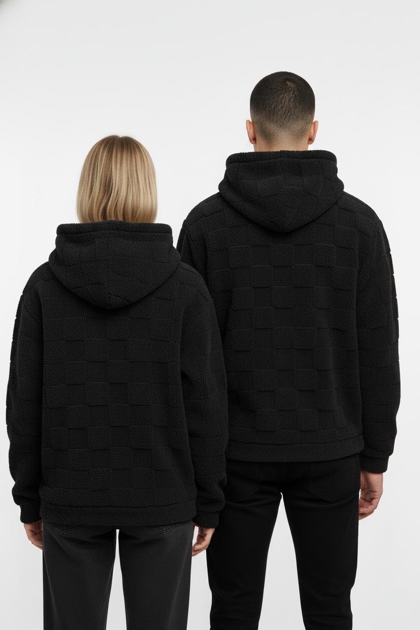 Hoodie Premium Teddy – Norte Cuervo