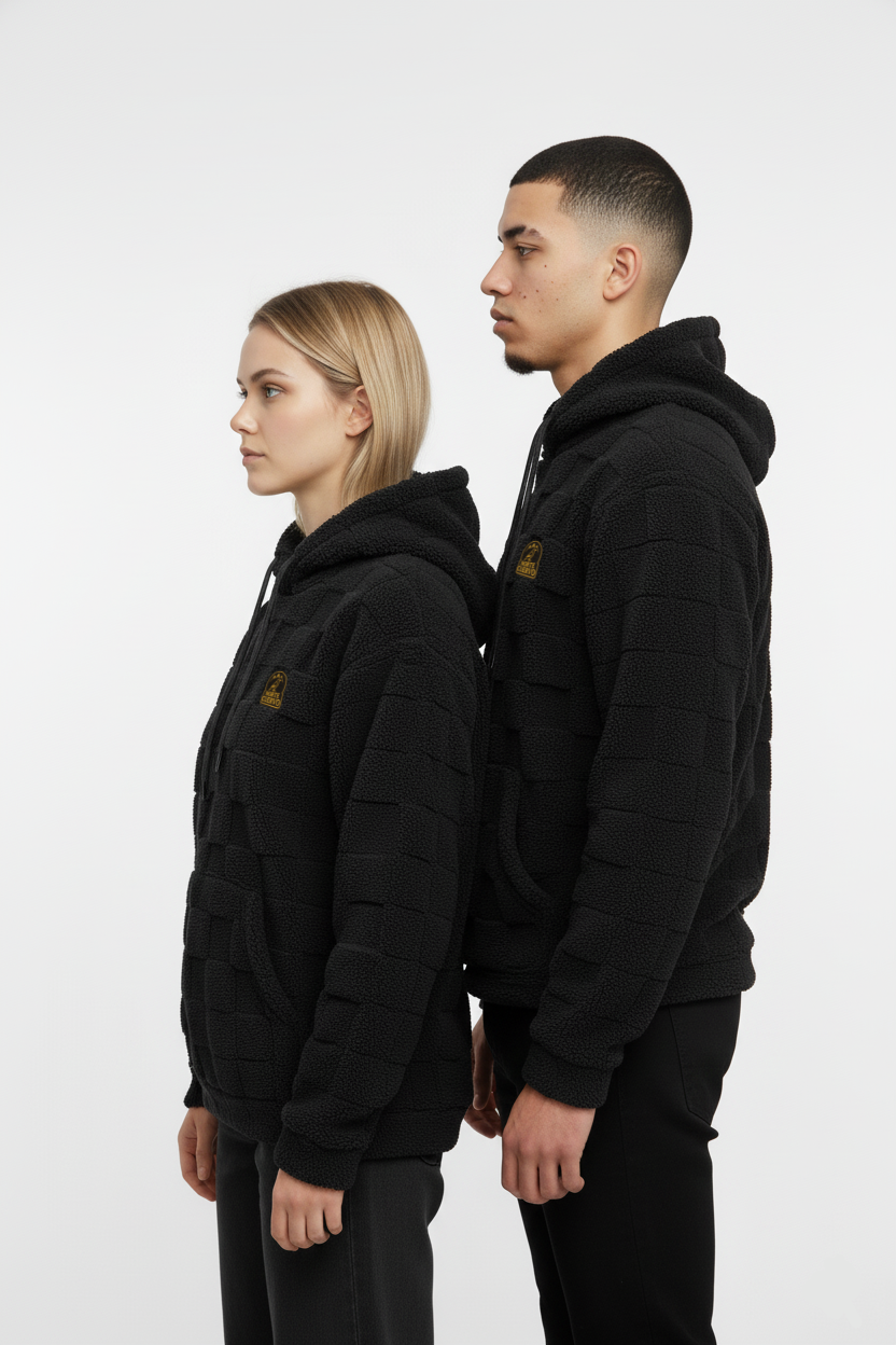 Hoodie Premium Teddy – Norte Cuervo